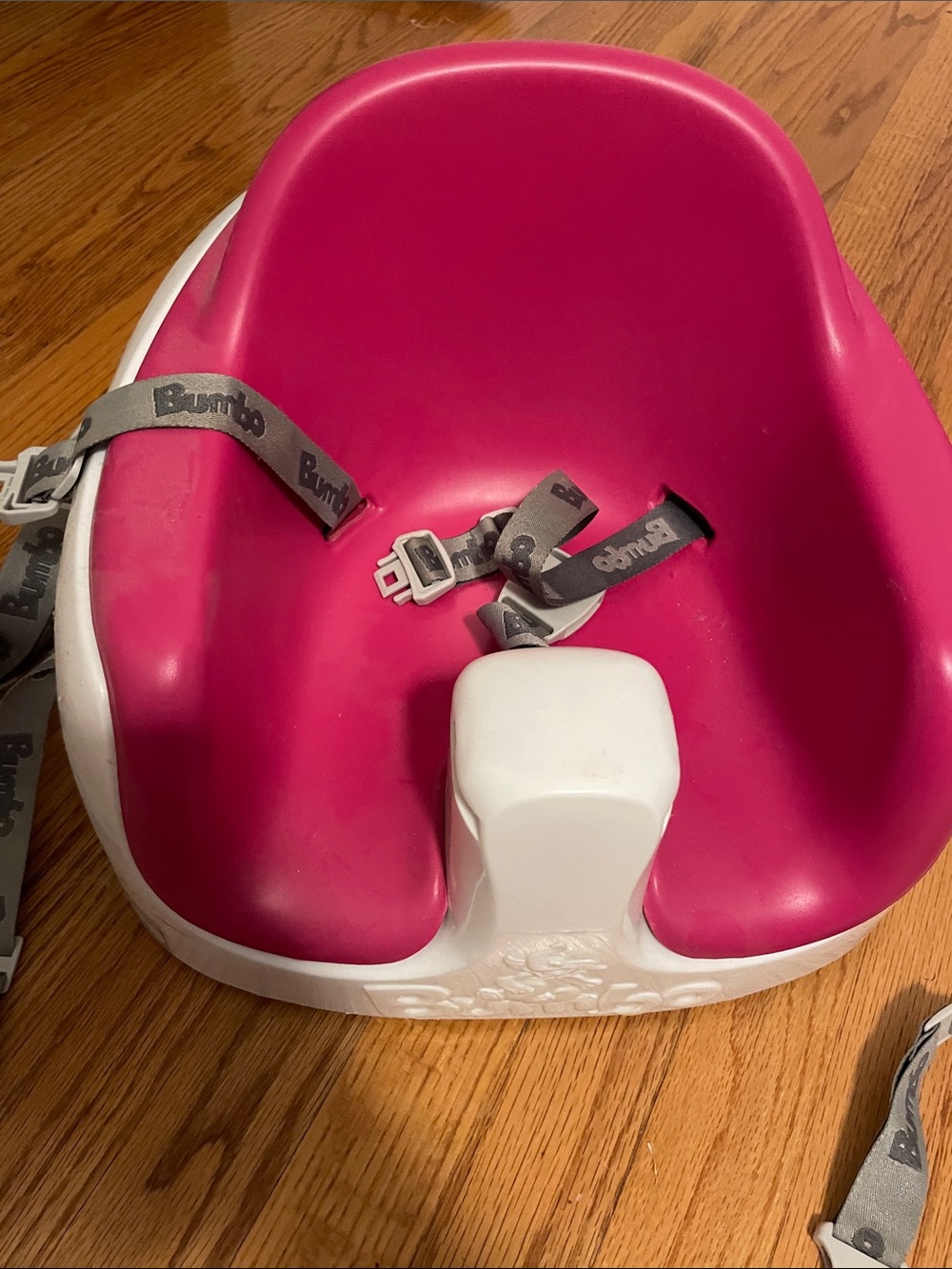 Bumbo Pink Infant Floor Seat with Safety Straps